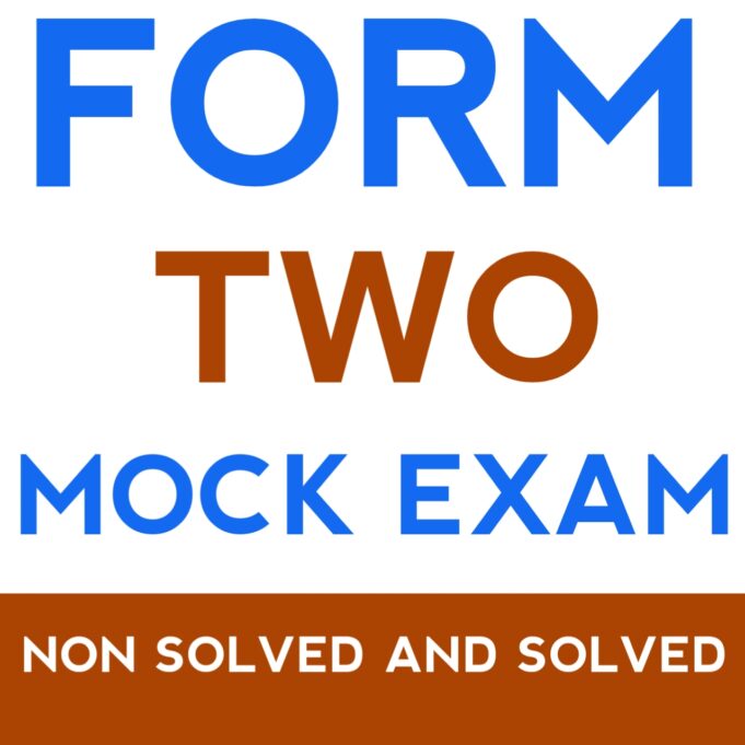 Form Two Region Mock Exam Kilimanjaro 2026 – All Subjects