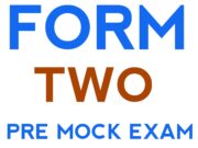Form Two Pre Mock Exam 2026 Mwanza City Council with Marking Schemes
