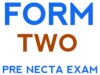 Chemistry Form Two Pre Necta I Exam 2026 With Marking Schemes St. Monica Wino Girls’ Secondary School