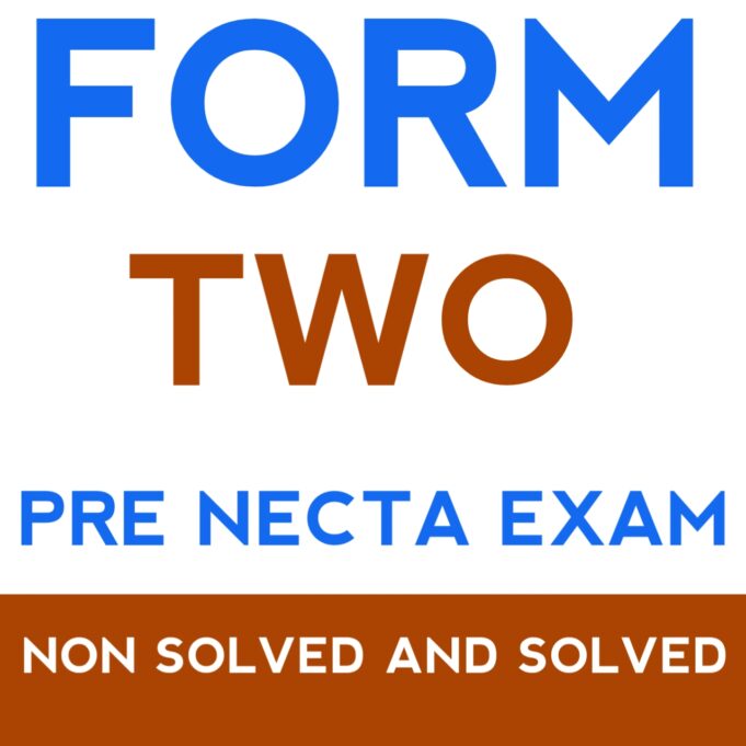 Chemistry Form Two Pre Necta I Exam 2026 With Marking Schemes St. Monica Wino Girls’ Secondary School