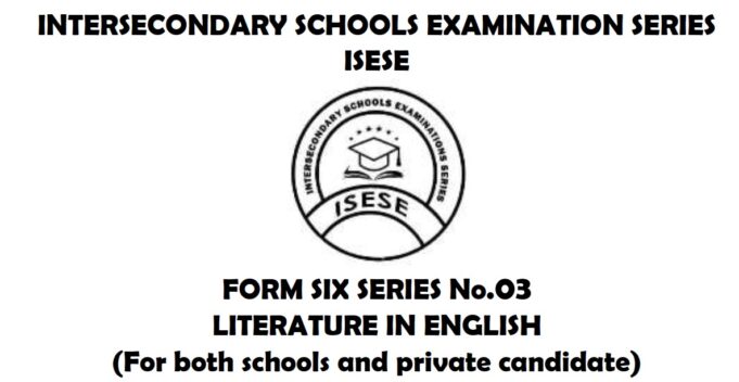Form Six Joint Exam Series 03 2026 ISESE with Marking Schemes